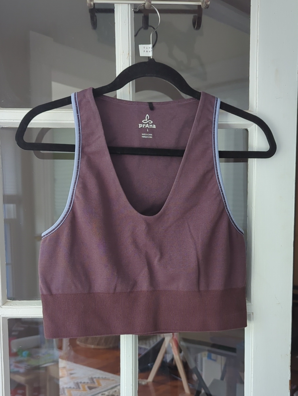 Prana - Lavender Sports Bra with Light Trim